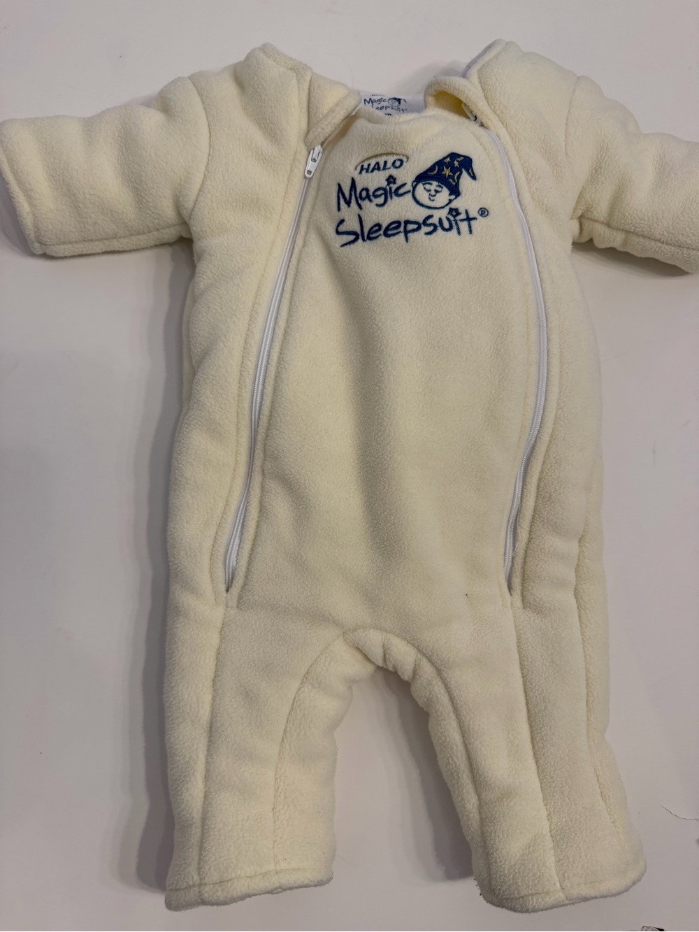HALO Magic Sleepsuit light yellow fleece size small 3-6 months